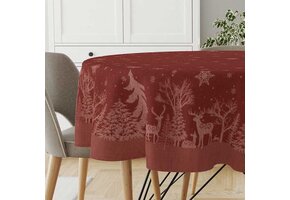 Unique Living - Tafelkleed Rody - 180Øcm - Red