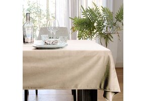 Unique Living - Tafelkleed Velours - 145x250cm - Dove White