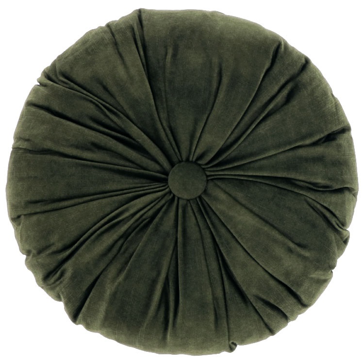 Unique Living - Kussen Basics - Ø40 cm - wintergroen