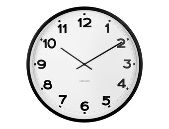 Karlsson - Wandklok New Classic XL - Wit- Ø80cm