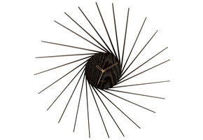 Karlsson - Wandklok Helix XL - Zwart- Ø68cm