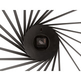 Karlsson - Wandklok Helix XL - Zwart- Ø68cm