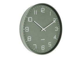 Karlsson - Wandklok Lofty - Groen- Ø40cm