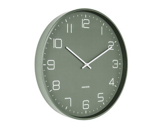 Karlsson - Wandklok Lofty - Groen- Ø40cm