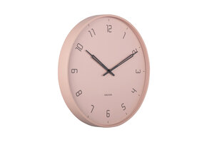 Karlsson - Wandklok Stark - Zachtroze- Ø40cm
