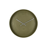 Karlsson - Wandklok Mr. Green Numbers Large - Mosgroen- Ø51cm