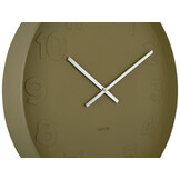 Karlsson - Wandklok Mr. Green Numbers Large - Mosgroen- Ø51cm