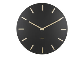 Karlsson - Wandklok Charm - Zwart- Ø45cm
