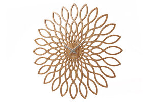 Karlsson - Wandklok Sunflower - Hout- Ø60cm