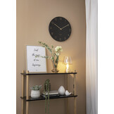 Karlsson - Wandklok Charm Engraved Numbers - Zwart- Ø40cm