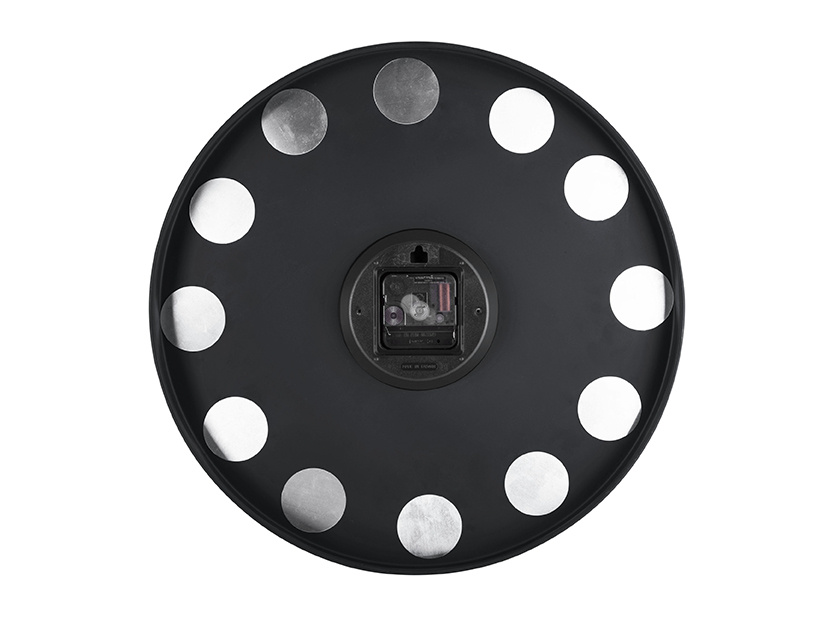 Karlsson - Wandklok Charm Engraved Numbers - Zwart- Ø40cm