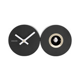 Karlsson - Wandklok Duo Cuckoo - Zwart