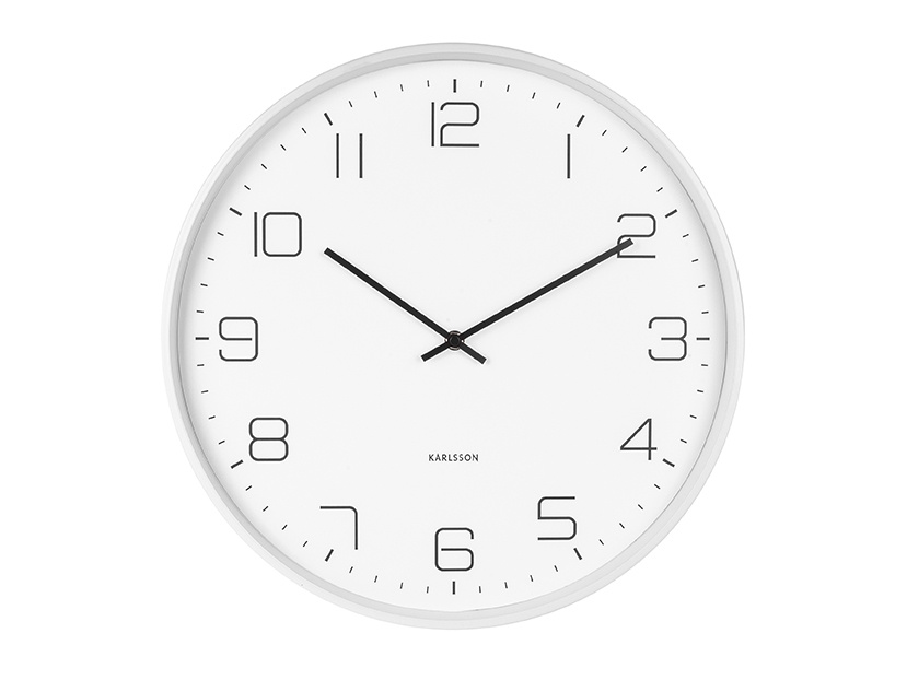 Karlsson - Wandklok Lofty - Wit- Ø40cm