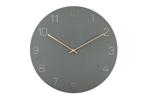 Karlsson - Wandklok Charm Engraved Numbers - Jungle groen- Ø40cm