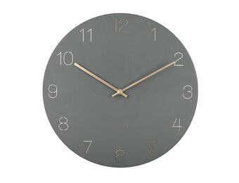 Karlsson - Wandklok Charm Engraved Numbers - Jungle groen- Ø40cm