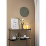 Karlsson - Wandklok Charm Engraved Numbers - Jungle groen- Ø40cm