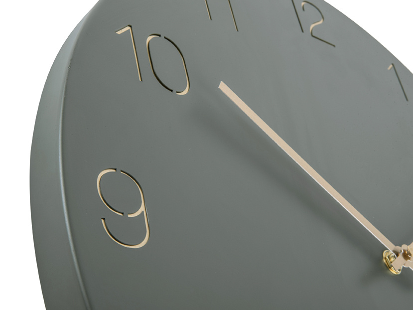 Karlsson Karlsson Wall Clock Charm Engraved Numbers Groen Hoyz.nl