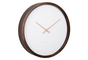 Karlsson - Wandklok Ancho Large - Donker hout- Ø50cm
