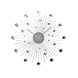 Karlsson - Wandklok Sunburst Large - Zilver- Ø50cm