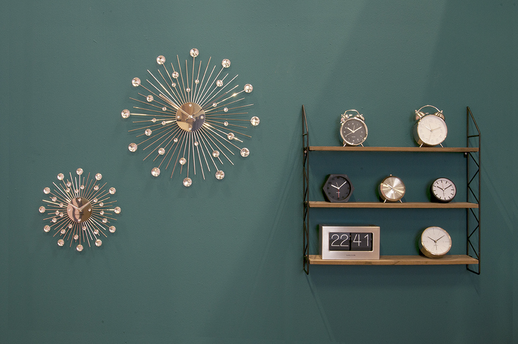 Karlsson - Wandklok Sunburst Large - Zilver- Ø50cm