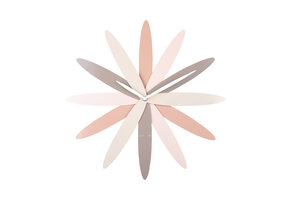 Karlsson - Wandklok Bloom - Roze- Ø45cm