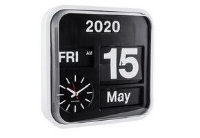 Karlsson - Wandklok Big Flip - Wit