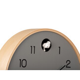 Karlsson - Wandklok Natural Cuckoo - Muisgrijs- Ø31,5cm