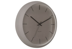 Karlsson - Wandklok Nirvana Globe - Donker warmgrijs- Ø40cm