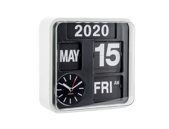 Karlsson - Wandklok Mini Flip - Wit