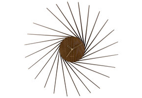 Karlsson - Wandklok Helix XL - Donker hout- Ø68cm