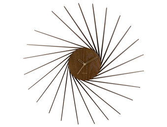 Karlsson - Wandklok Helix XL - Donker hout- Ø68cm