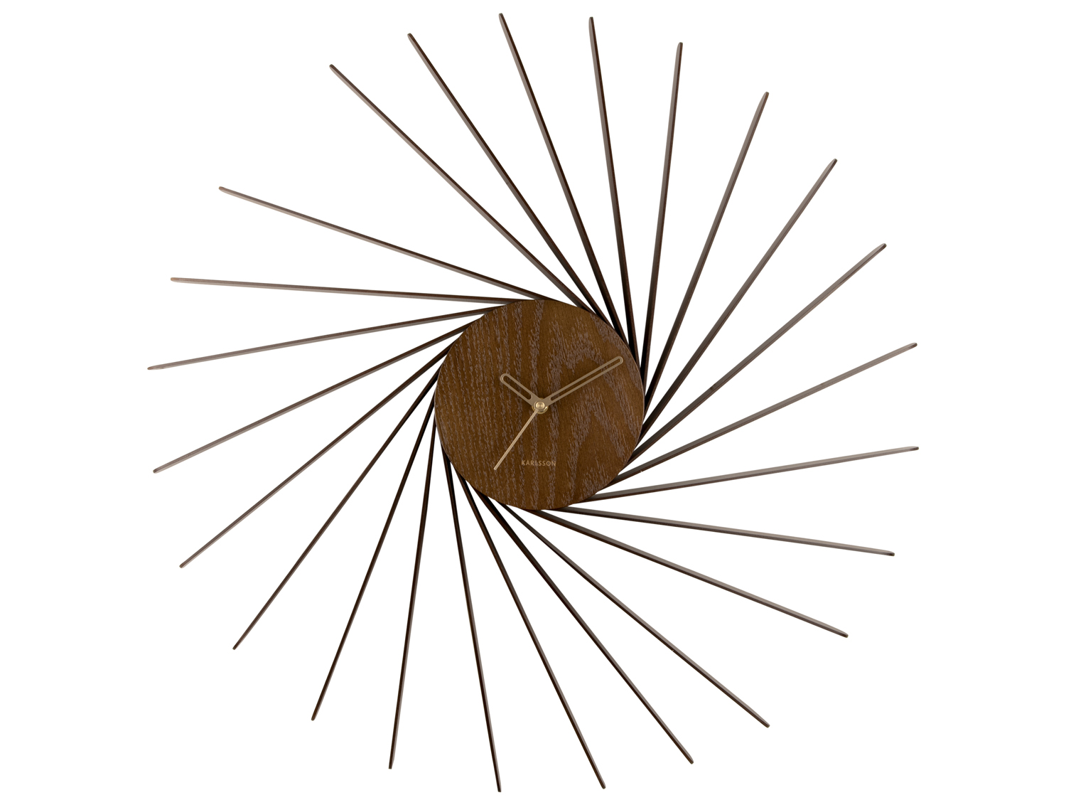 Karlsson - Wandklok Helix XL - Donker hout- Ø68cm