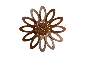 Karlsson - Wandklok Fiore - Donker hout- Ø40cm