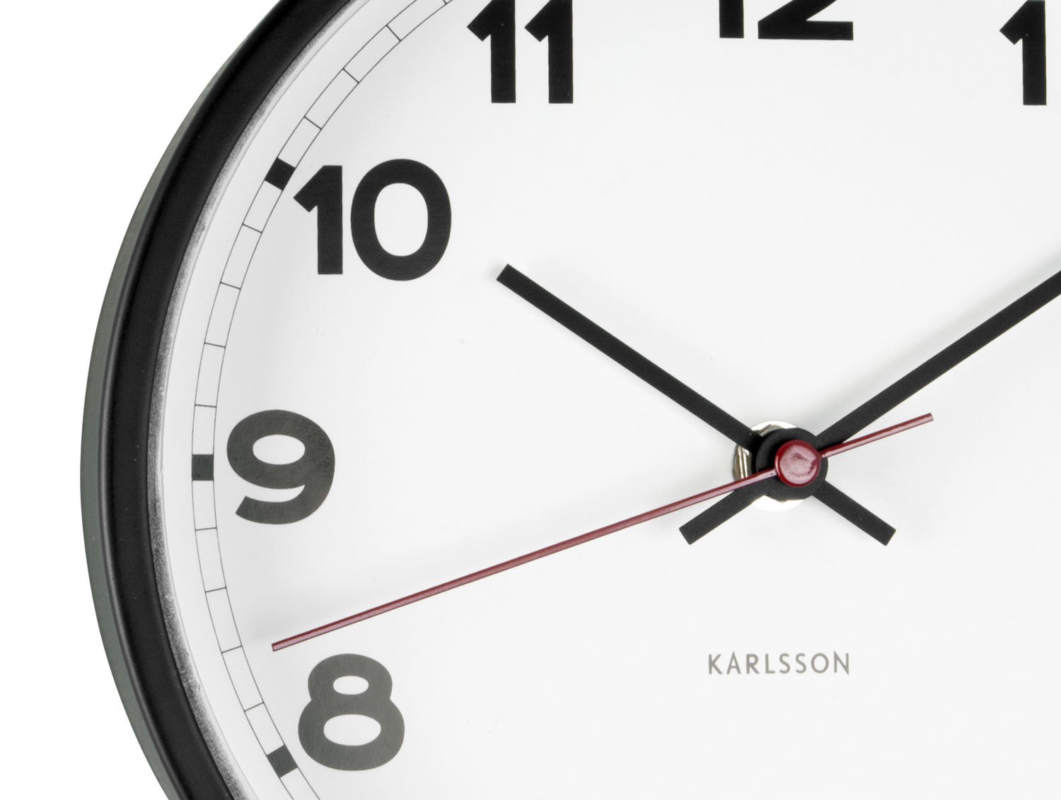 Karlsson - Wandklok New Classic Small - Wit- Ø20cm