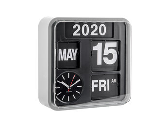 Karlsson - Wandklok Mini Flip - Zilver