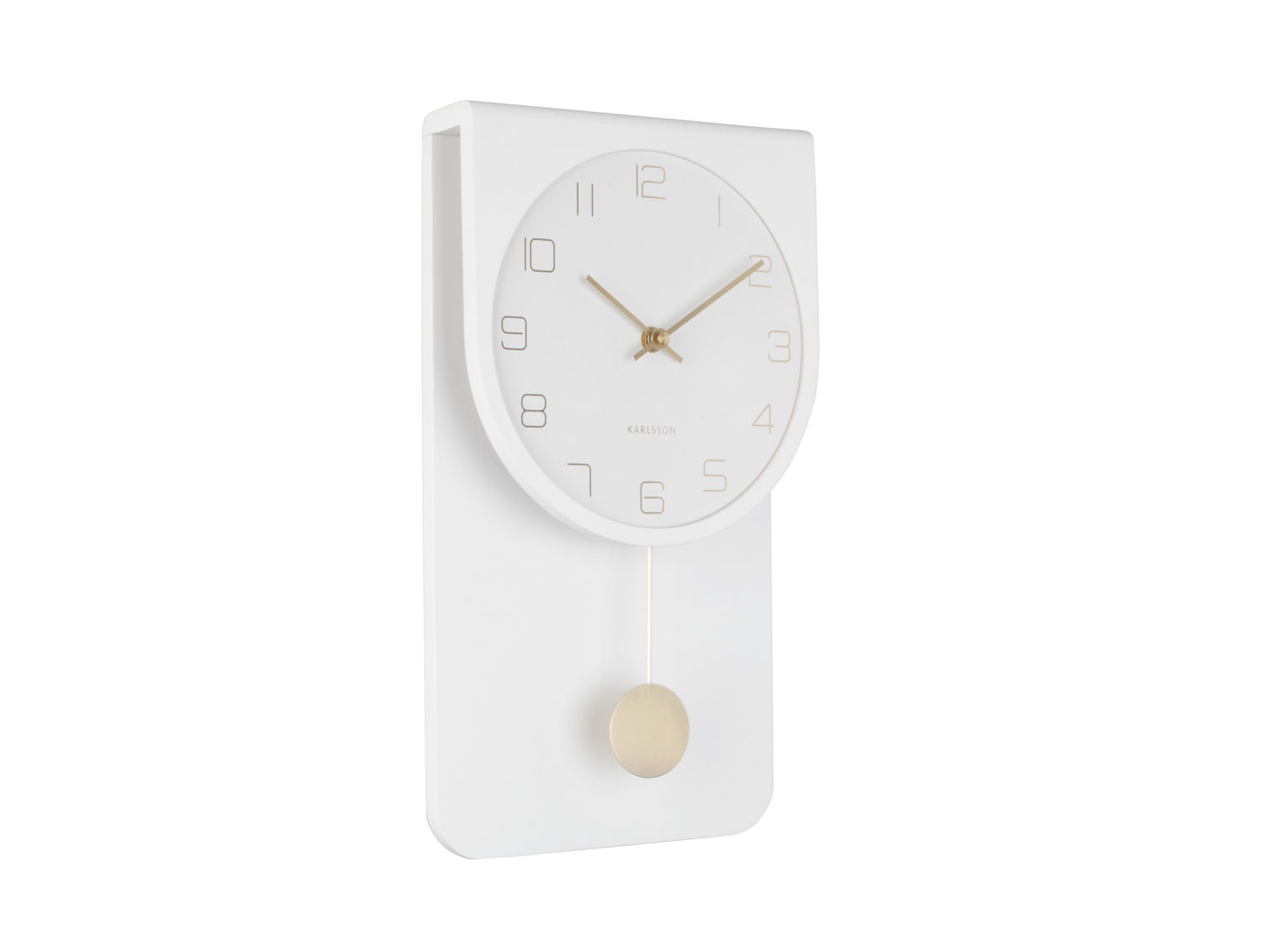 Karlsson - Wandklok Casa Pendulum - Wit