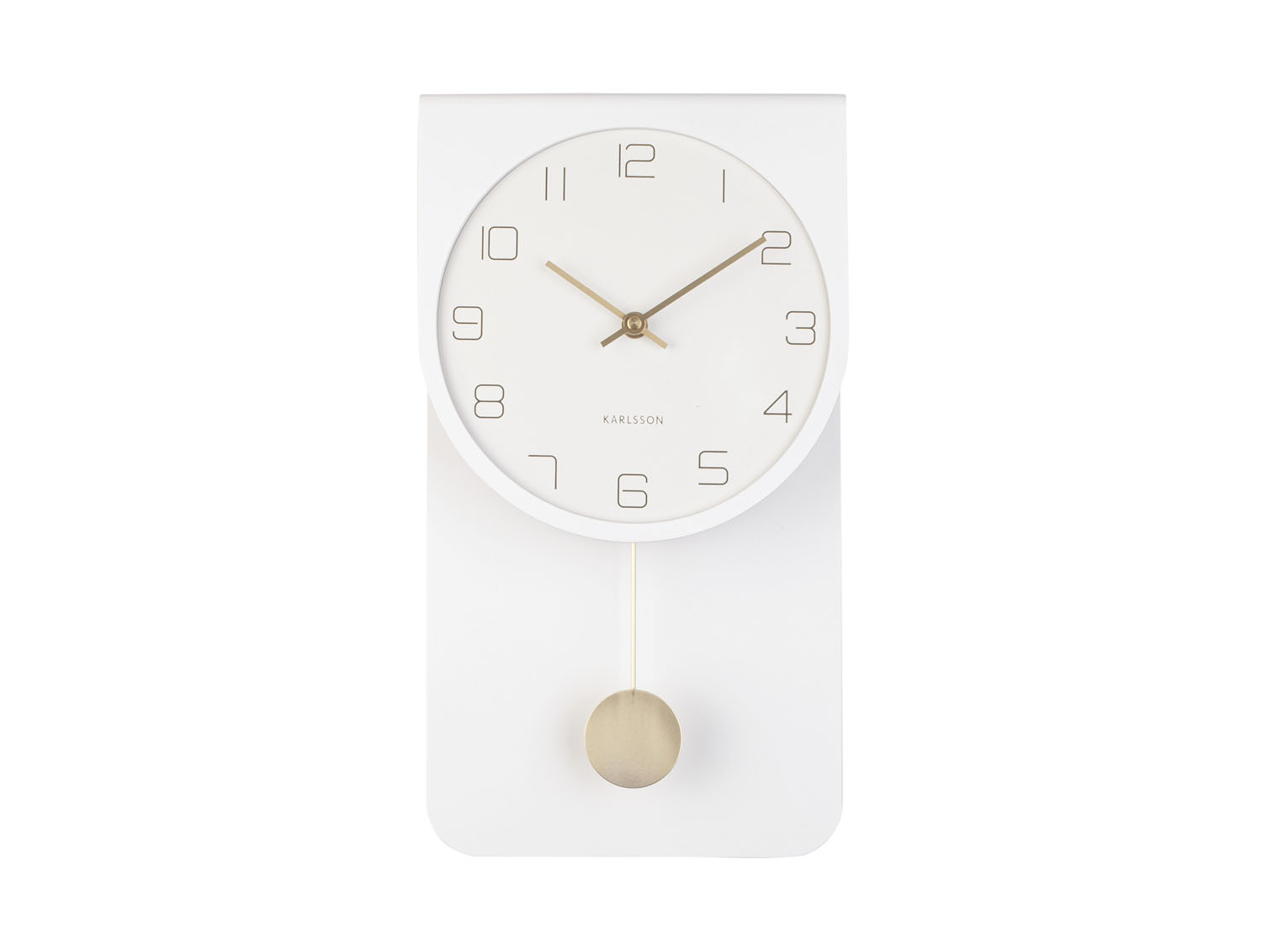 Karlsson - Wandklok Casa Pendulum - Wit