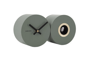 Karlsson - Wandklok Duo Cuckoo - Jungle groen