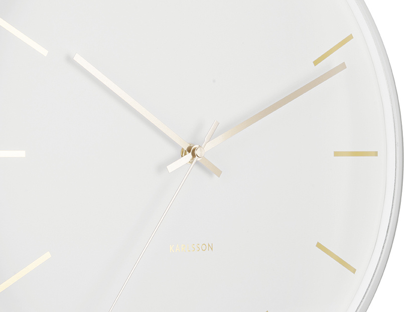 Karlsson - Wandklok Globe - Wit- Ø40cm