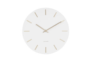 Karlsson - Wandklok Charm Small - Wit- Ø30cm