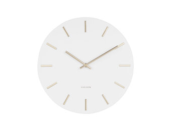 Karlsson - Wandklok Charm Small - Wit- Ø30cm