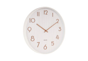 Karlsson - Wandklok Pure Medium - Wit- Ø40cm