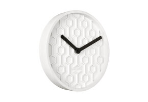 Karlsson - Wandklok Honeycomb - Wit- Ø31cm