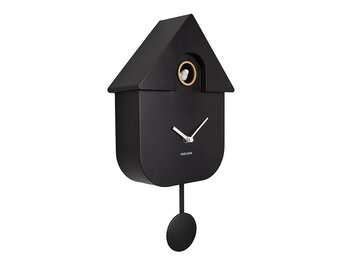 Karlsson - Wandklok Modern Cuckoo - Zwart