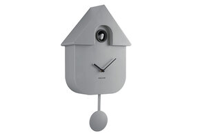 Karlsson - Wandklok Modern Cuckoo - Muisgrijs