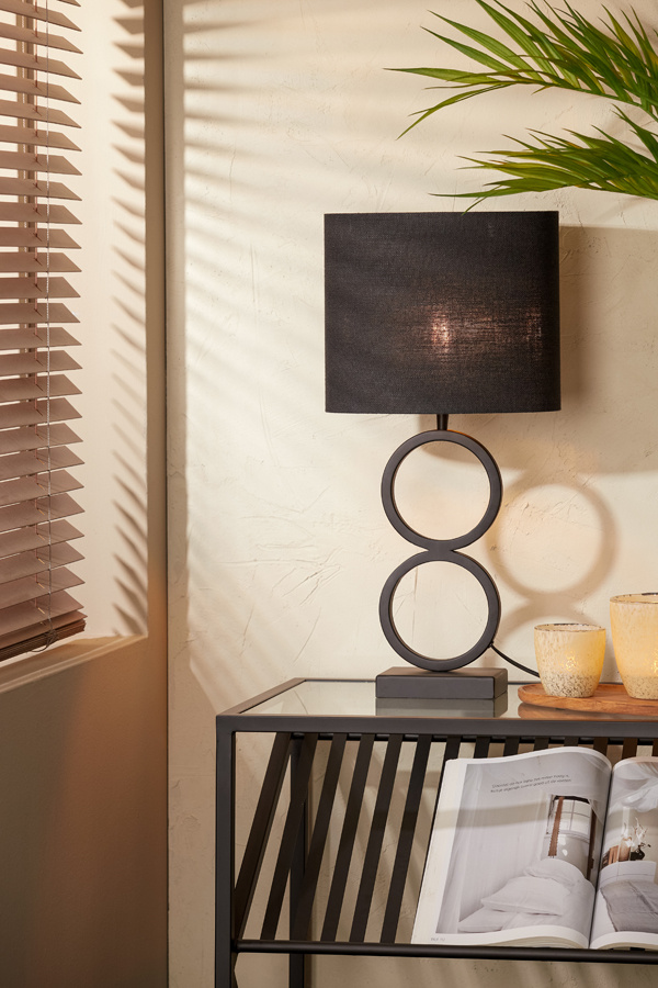 Light & Living - Lampenkap LIVIGNO - 30x15x25 - Zwart