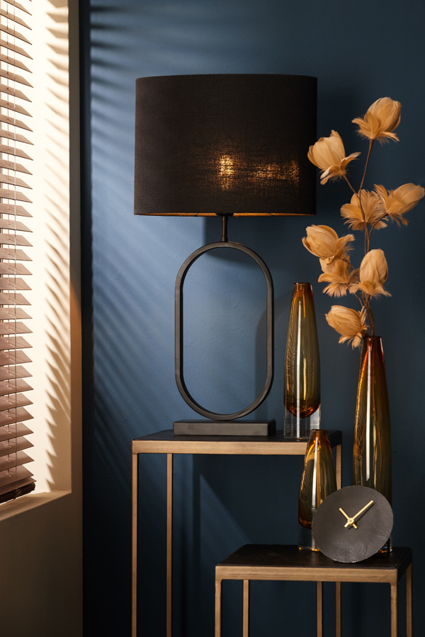 Light & Living - Lampenkap LIVIGNO - 38x17.5x28 - Zwart