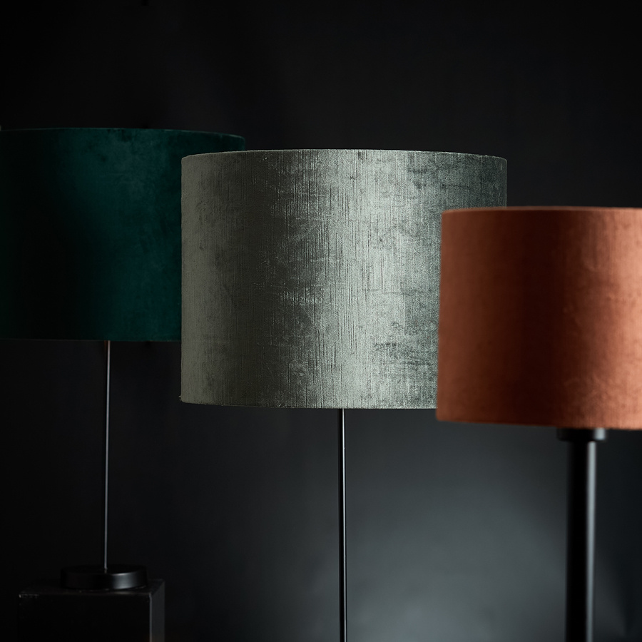 Light & Living - Lampenkap GEMSTONE - 30x30x21 - Grijs