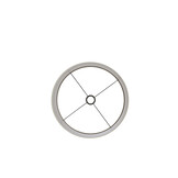 Light & Living - Lampenkap VELOURS - Ø40x49cm - Wit