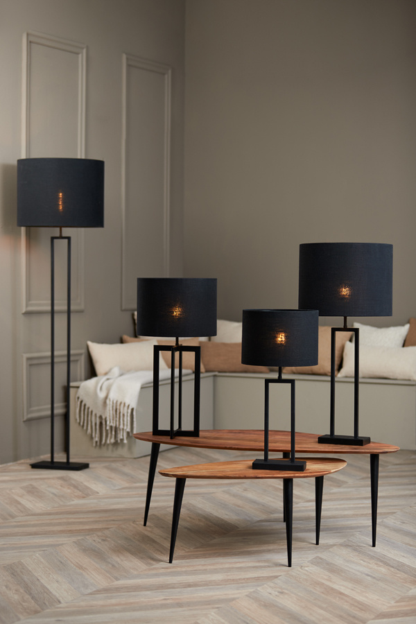 Light & Living - Lampenkap LIVIGNO - 30x30x21 - Zwart